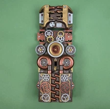 OOAK Handmade Steampunk 3D Wall Art Mixed Media Industrial Assemblage Art Gears