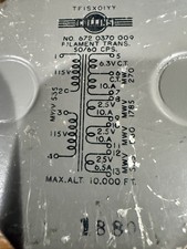 Vintage Collins Tube Amp Filament Transformer...