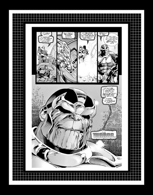 Darryl Banks Green Lantern Silver Surfer #1 Thanos Rare Production Art Pg17 Mono