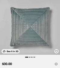 Luxe Square Velvet Pleated Pillow