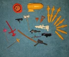 Vintage Teenage Mutant Ninja Turtles Lot Weapons Accessories Parts various toys