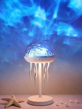 Projection Lamp With Remote Control Jellyfish Shaped Table Battery Night Light