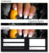 20 x Premium Geschenk Gutscheine f&uuml;r Nagelstudio
