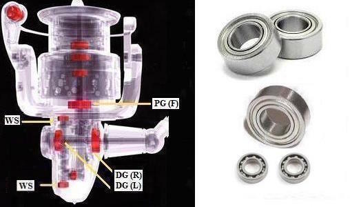 Daiwa Super Tune bearing kit WHISKER TOURNAMENT SS SS-3000