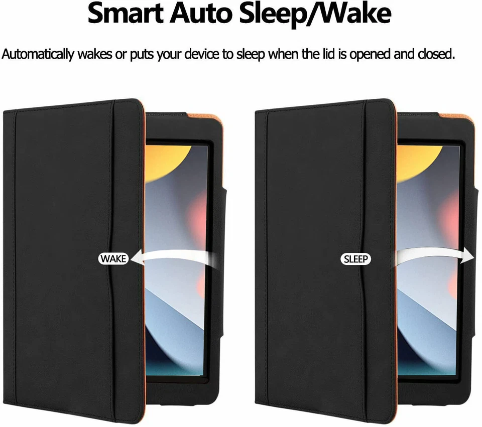 Leather Stand Case Smart Flip For iPad 10.2" 10.9" Air 2 3 4 9.7"10.5 Pro Mini 5 - Image 3 of 4