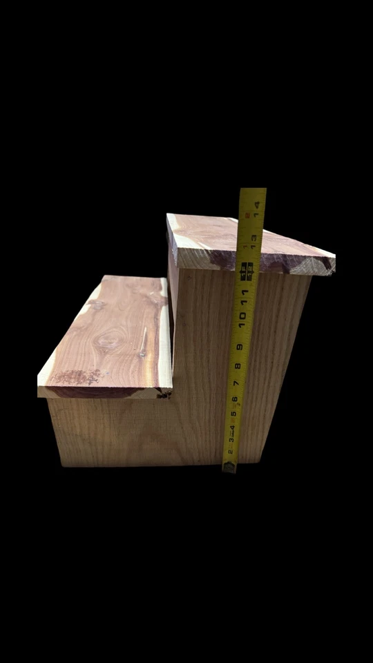 Handmade Doggie & Kids/Adult Step Stool Personalized 💥 Cedar/Red Oak - Image 3 of 4