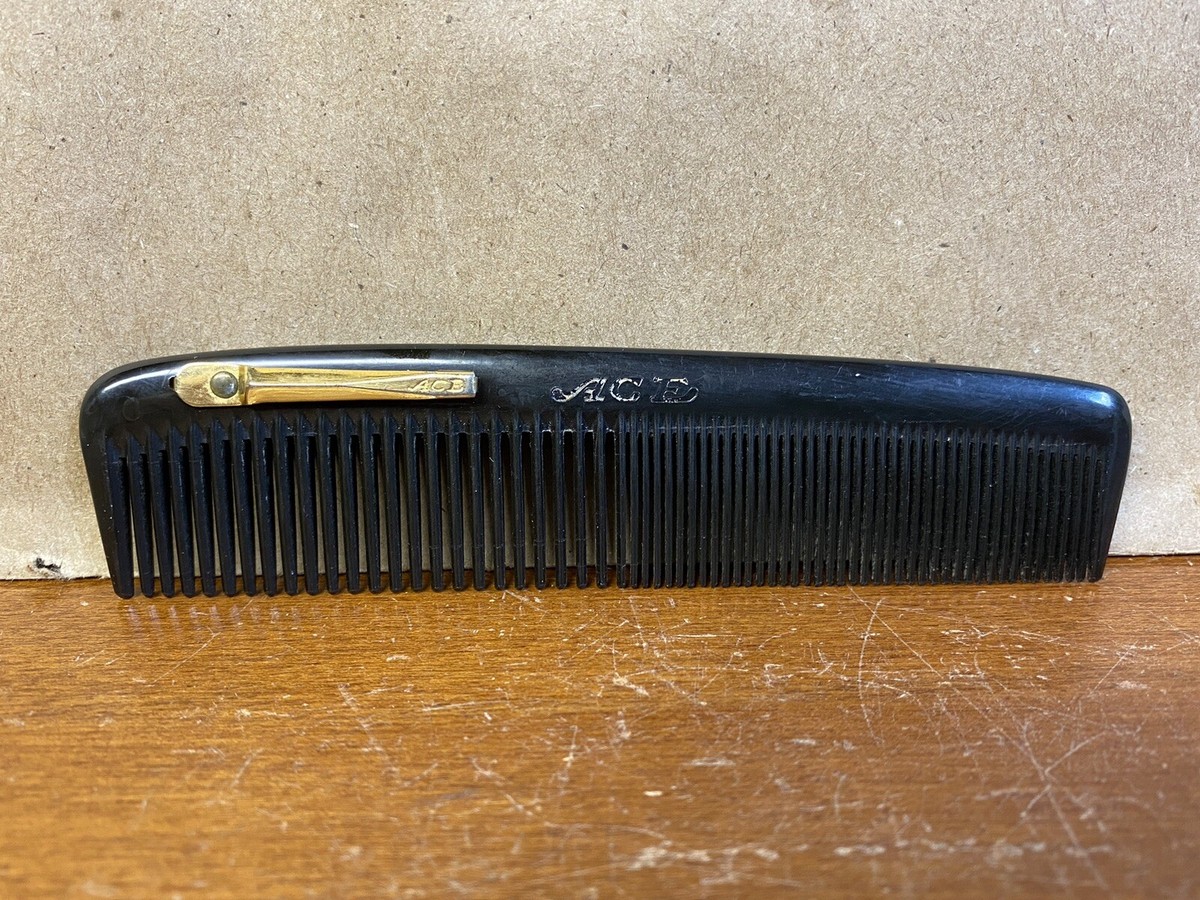 Vintage Ace Hard Rubber Clip-Pocket Comb 5