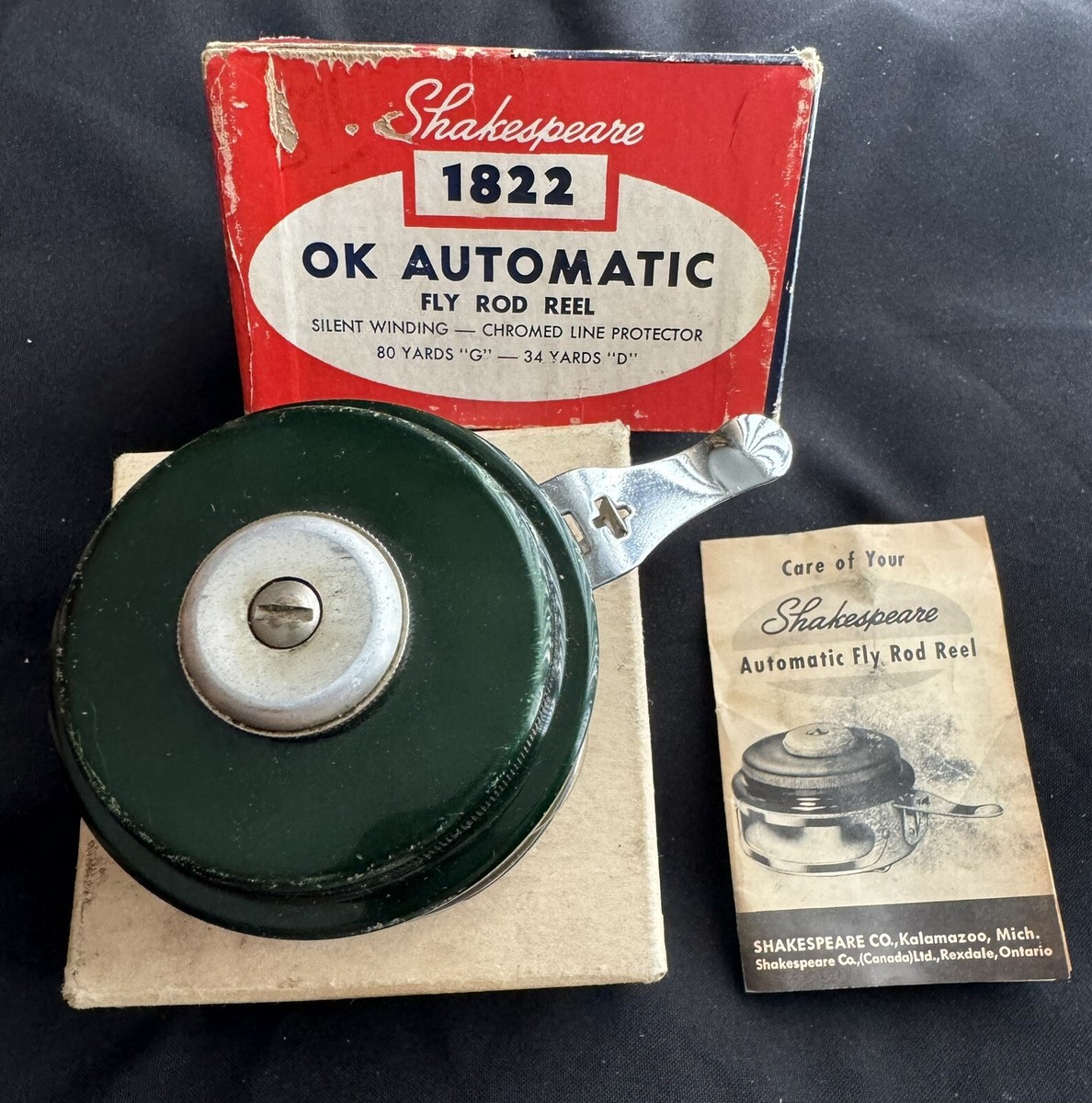 automatic fly rod reel line JMC Yoto Nymph Semi-Automatic  Frosty Fly Flash Rod + Enduro 1/3 Reel + Commander Fly Line 3WF Combo Kit Vtg SHAKESPEARE OK Automatic Fly