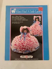Mary Had A Little Lamb Crochet Doll Dress Pattern Fibre-Craft Pattern FCM 164