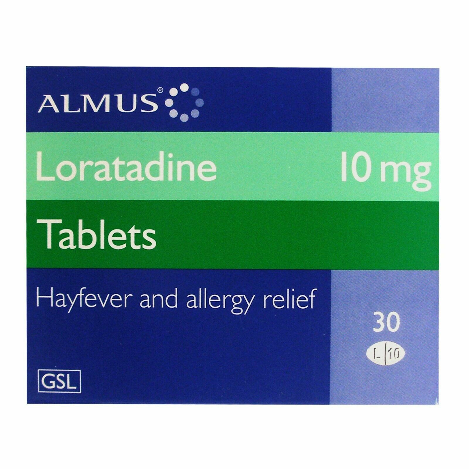 180 x Loratadine 10mg Hayfever Allergy Grelly UK