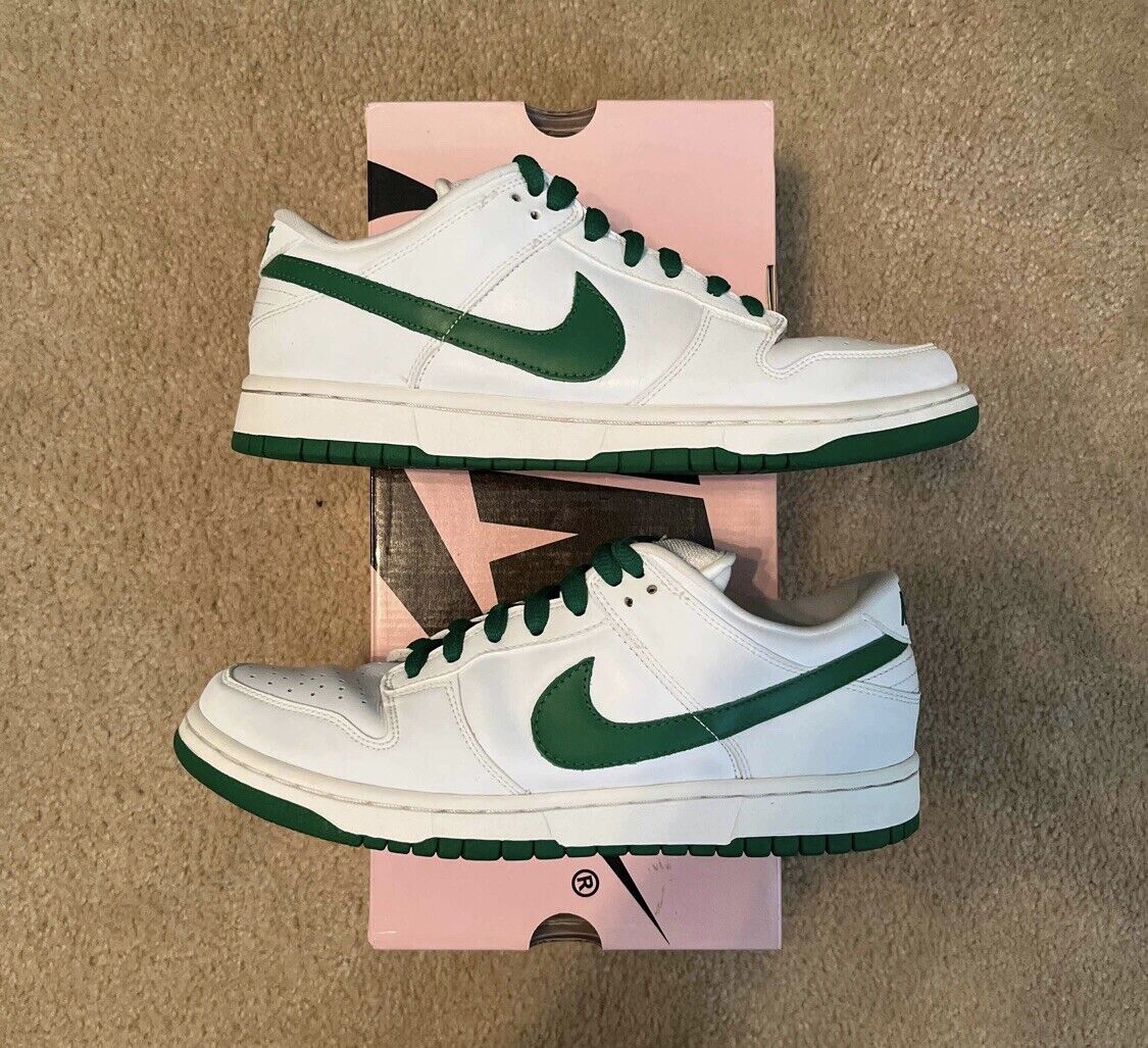 NIKE DUNK LOW PRO SB white classic green