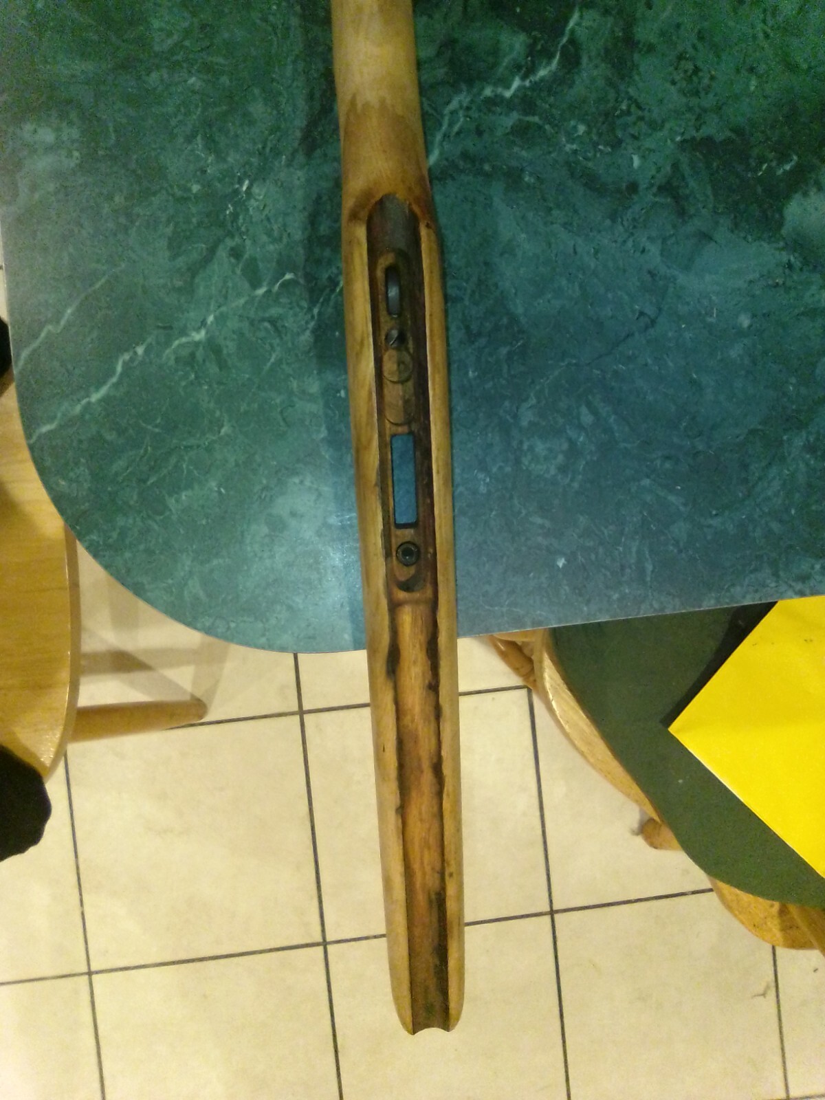 stock for a BSA Super Sport Five Bolt Action .22 Rifle nice with heat press logo