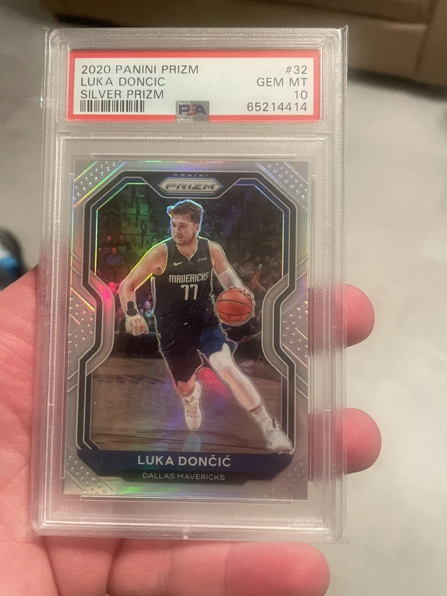 2020-21 Panini Prizm Silver Prizm #32 Luka Doncic PSA 10 GEM MT