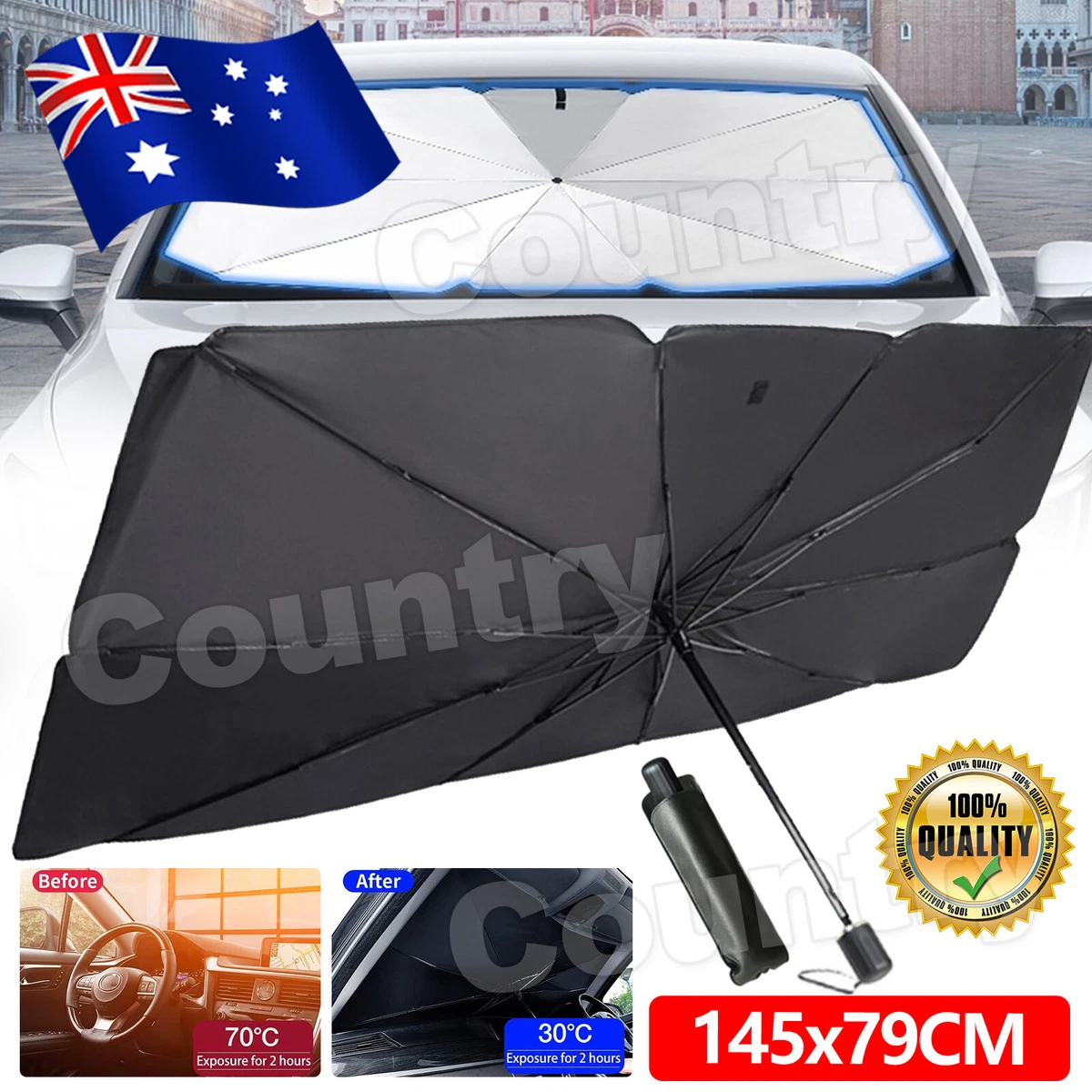 Car Windshield Sunshade Umbrella Front Window Visor Sun Shade