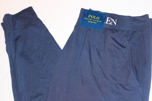 Pantalones de dormir Polo Ralph Lauren para hombre elásticos de microfibra azul marino talla XL - Imagen 1 de 6