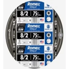 75 ft. 8/2 Stranded Romex SIMpull CU NM-B W/G Wire
