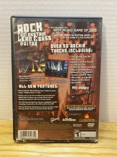 Guitar Hero II PlayStation 2 PS2 Black Label Game CIB TESTED&WORKING - Bild 2 von 5
