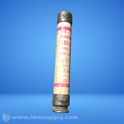 Shawmut TRS 7 R Tri-Onic Dual Element Time Delay Fuse, 7 Amp FNIP