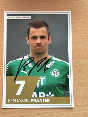 Benjamin Pranter WSG Swarovski Tirol Autograph Card Original Signed #S9696