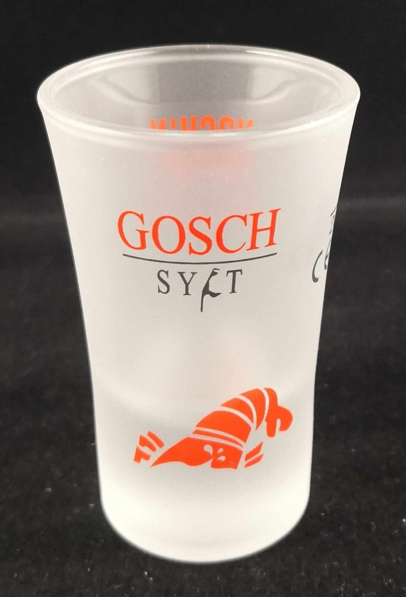6 Gosch Sylt Gläser, 2 cl, Schnapsglas, satiniert, 