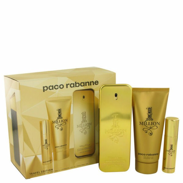 Paco Rabanne 1 Million Eau De Toilette 3 Pcs Gift Set for Men for 