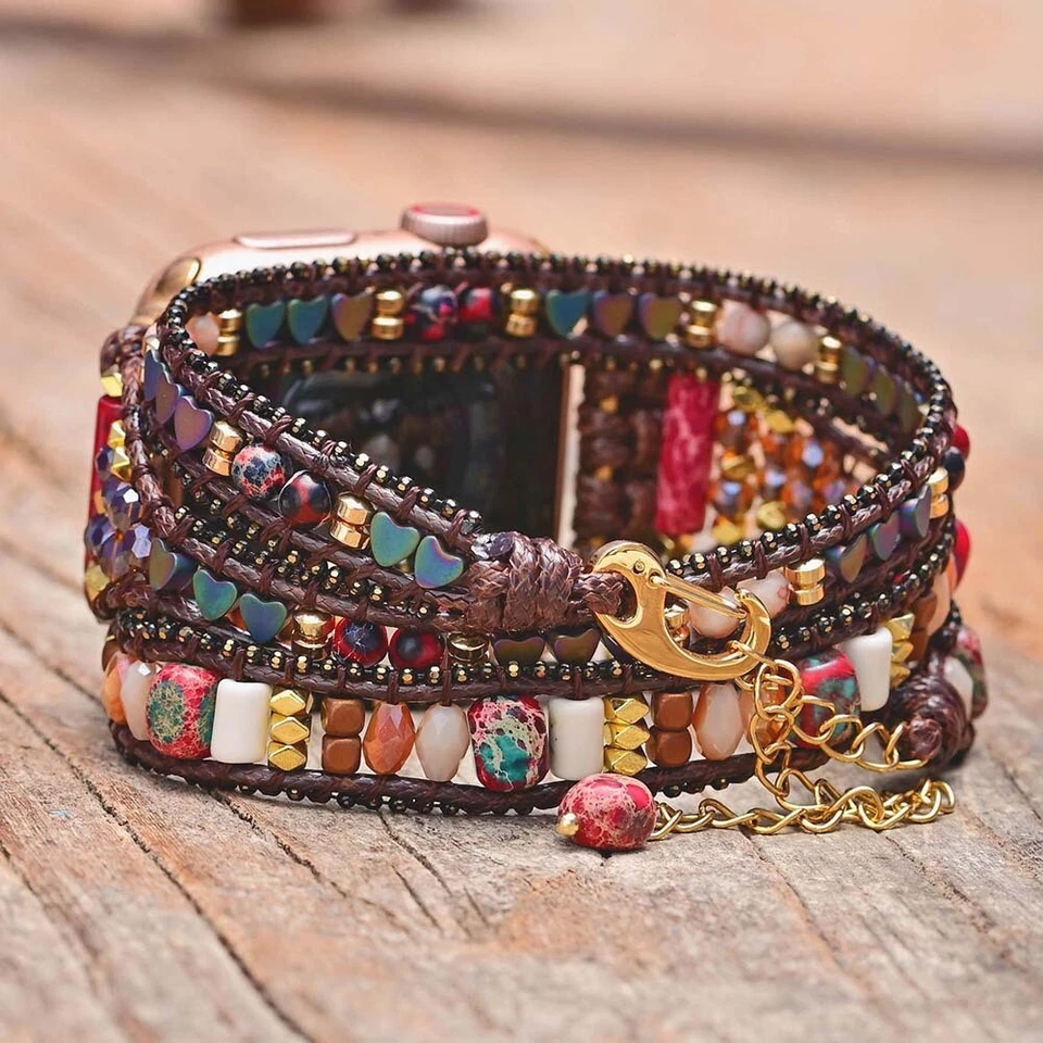 Bohemian 42/44/49mm iWatch Band for Apple Watch Series 9 8 7 6 5 4 3 2 Bracelet - Image 3 of 4