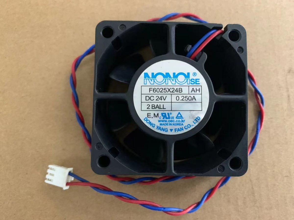NONOIse F6025X24B AH Double ball DC cooling fan DC24V 0.25A