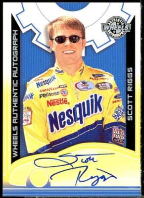 Scott Riggs Card 2002 Wheels High Gear Autographs #48 | eBay