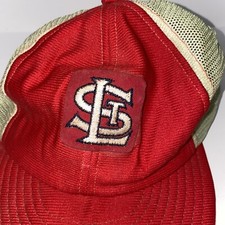 Vintage St Louis Cardinals Toddler Trucker Ball Cap Hat Snapback Missing Tag