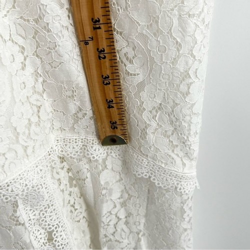 Lulus Everything and More White Floral Embroidered Lace Mermaid Dress Size M - Picture 7 of 12