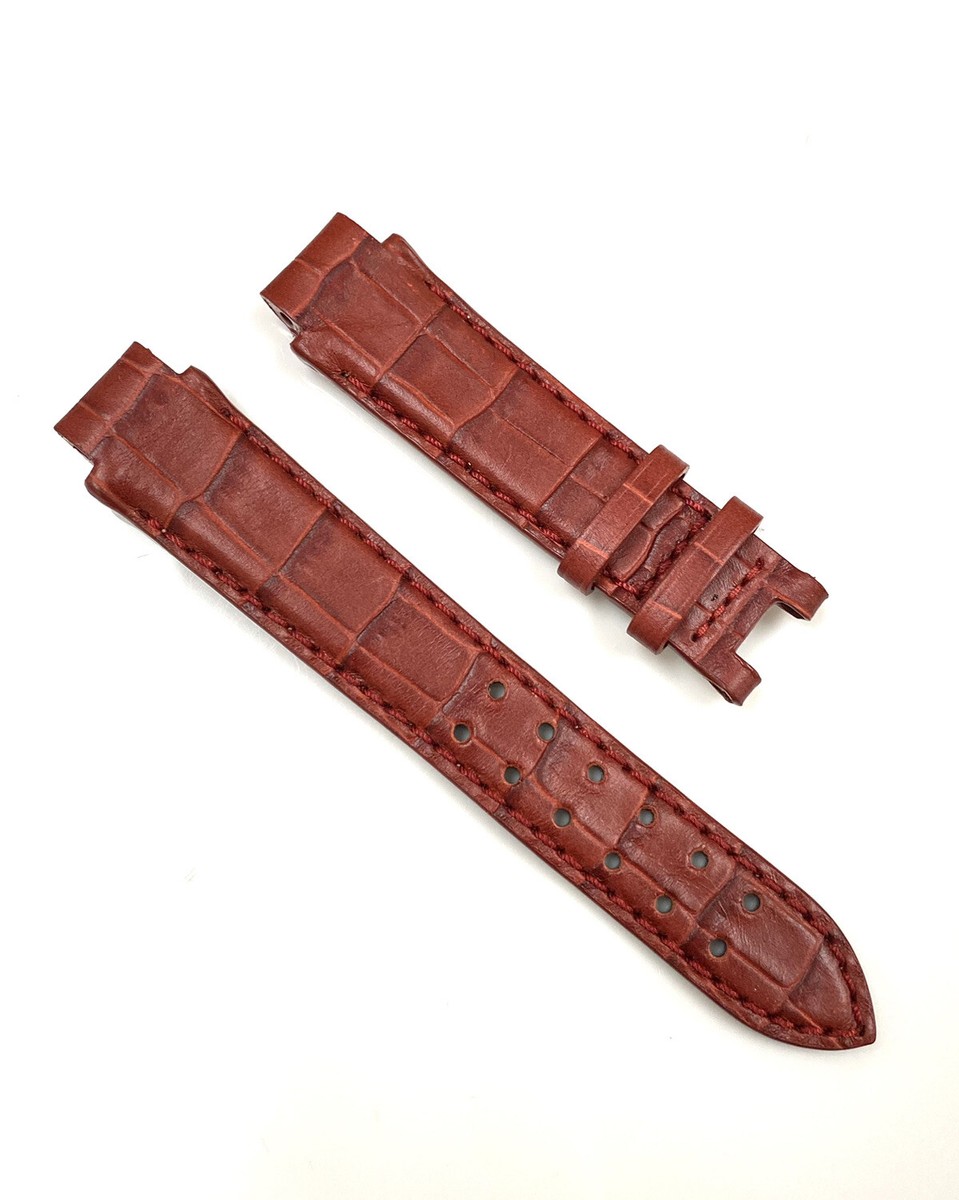 Genuine Aquanautic 13mm Red Crocodile Calfskin Watch Band Strap | eBay