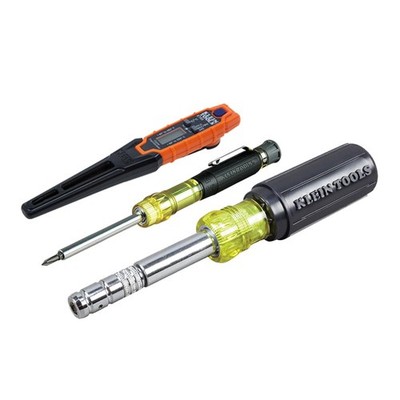 Klein Tools 80049 HVAC Tool Kit with 3-in-1 Pocket Screwdriver, 8-in-1 Black 
