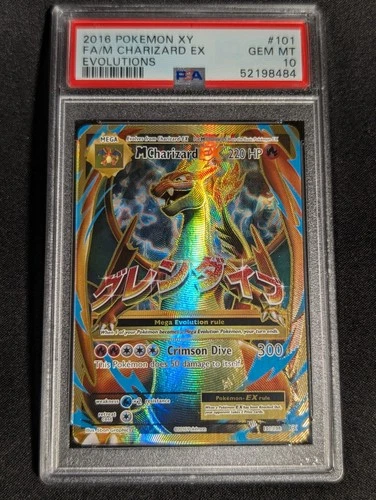 Pokemon M Charizard EX 101/108 Full Art XY Evolutions PSA 10 GEM MINT