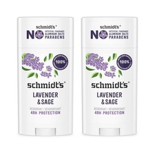 Aluminum-Free Vegan Deodorant Lavender  Sage with 24 Hour Odor Protection, 2...