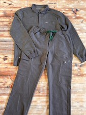 Figs Scrubs Lima Polo Top Cairo Scrub Pants Graphite Size Men s Medium