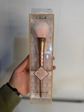 CALA Rose Bliss Collection Powder Brush Rose Gold Bristles Diamond Handle NEW