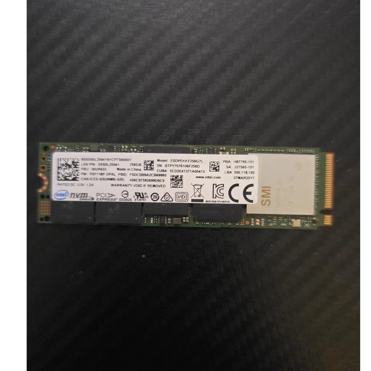 Intel M.2 Interface 256 GB Solid State Drives for sale | eBay