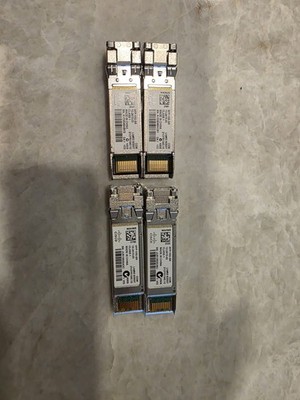 Lot of 4 Cisco 10G SFP+ Transceiver Module P/N: SFP-10G-SR-10-2415-03 Tested.