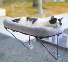 Cat Window Perch - 100 Metal Supported from below - Comes with Warm Spacious Pe