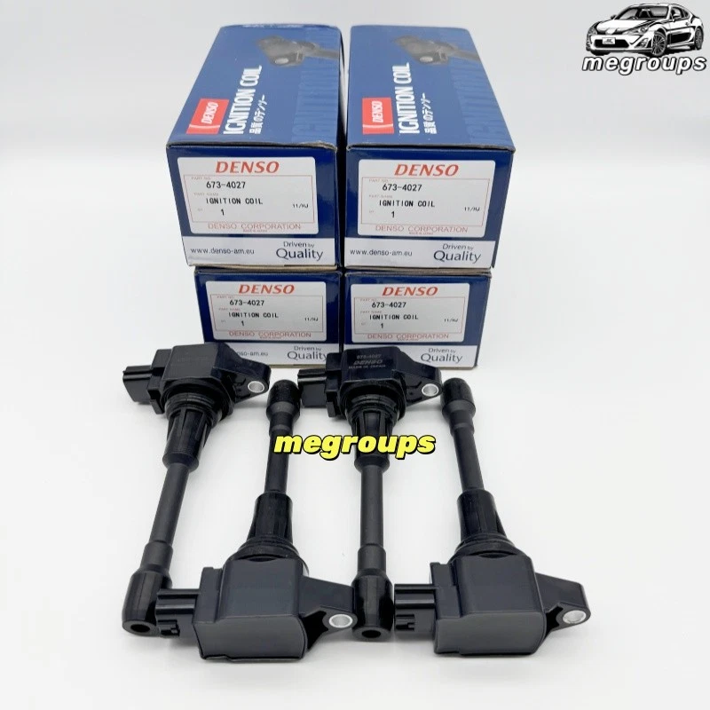 4X Bobinas de encendido Denso 673-4027 22448-EA000 aptas para Nissan Frontier 05-17 2,5 L Foto 3 de 4
