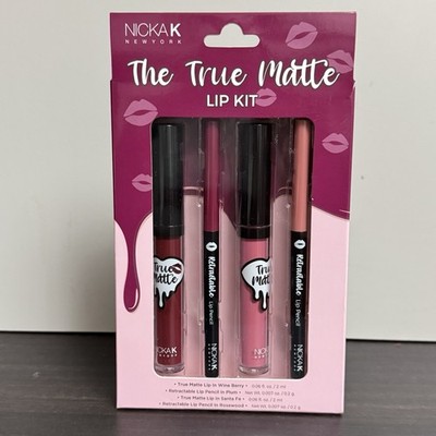 Nicka K New York The True Matte Lip Kit - 2 Lippenstifte + 2 Lippenstifte | Matt