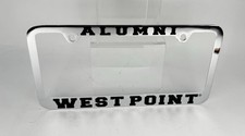 West Point Alumni Metal License Plate Frame Chrome / Brass