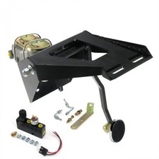 1955-1959 Chevy Truck Manual Brake Pedal Kit Rt Adj Discdrum 3 Chrome Pad