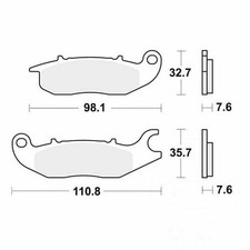 TRW Bremsbeläge Standard MCB759 passend für Honda Z 125 2018-2024