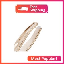 NILIYA Tweezers for Man, Professional Round Tips Plucker for Chin, with Leather