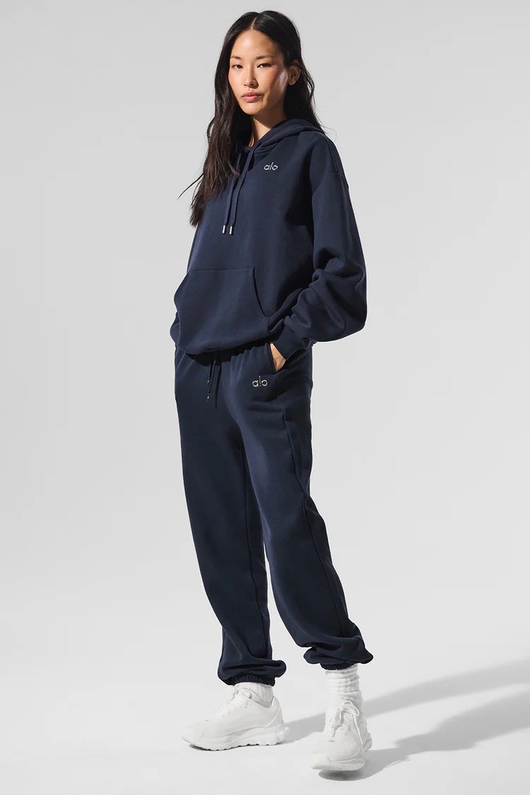 Alo Yoga Accolade Hoodie Navy Blue XXS | eBay