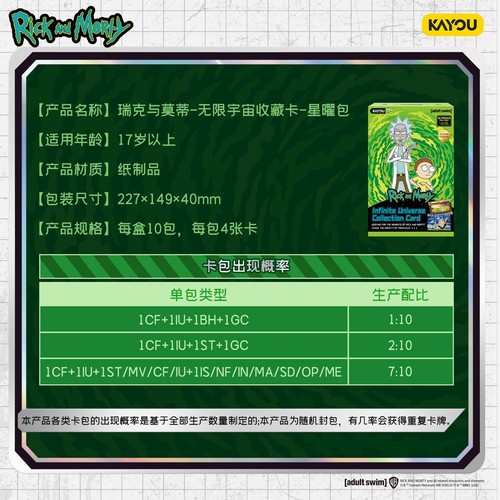Kayou Rick and Morty Infinite Universe Collection Trading Card Box Sealed - Bild 11 von 24