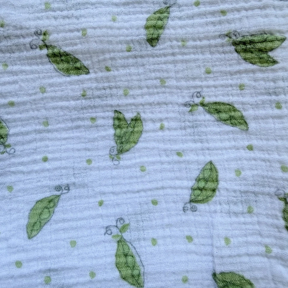 Tres mantas de muselina 100 % algodón neutras de género verde/blanco pañales sin manchas Foto 3 de 4