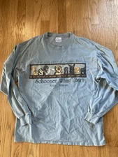 Schooner Wharf Bar Key West Florida T Shirt Long Sleeve Dogs Large Hanes Beefy