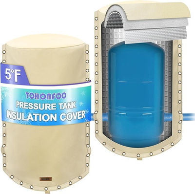 #ad 3 Way Round Well Pressure Tank Cover 5°F Insulated Well Pump Cover Water W $240.99